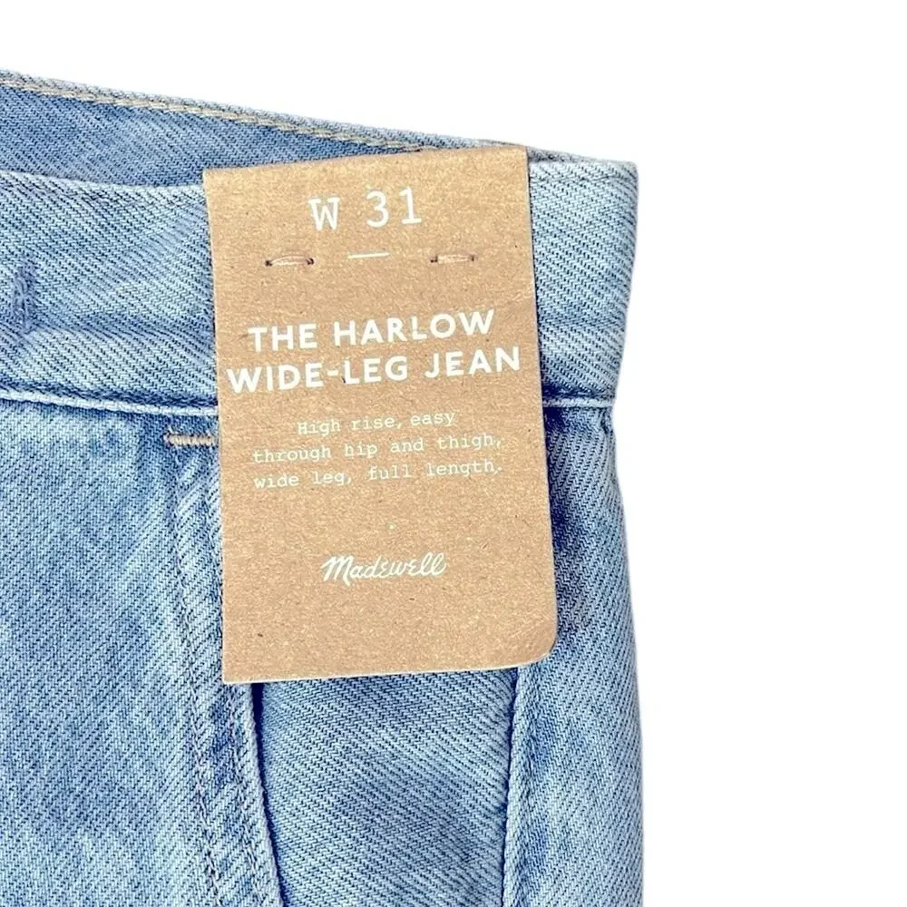 Madewell HARLOW Wide Leg/High Rise Jeans - Picture 7 of 13